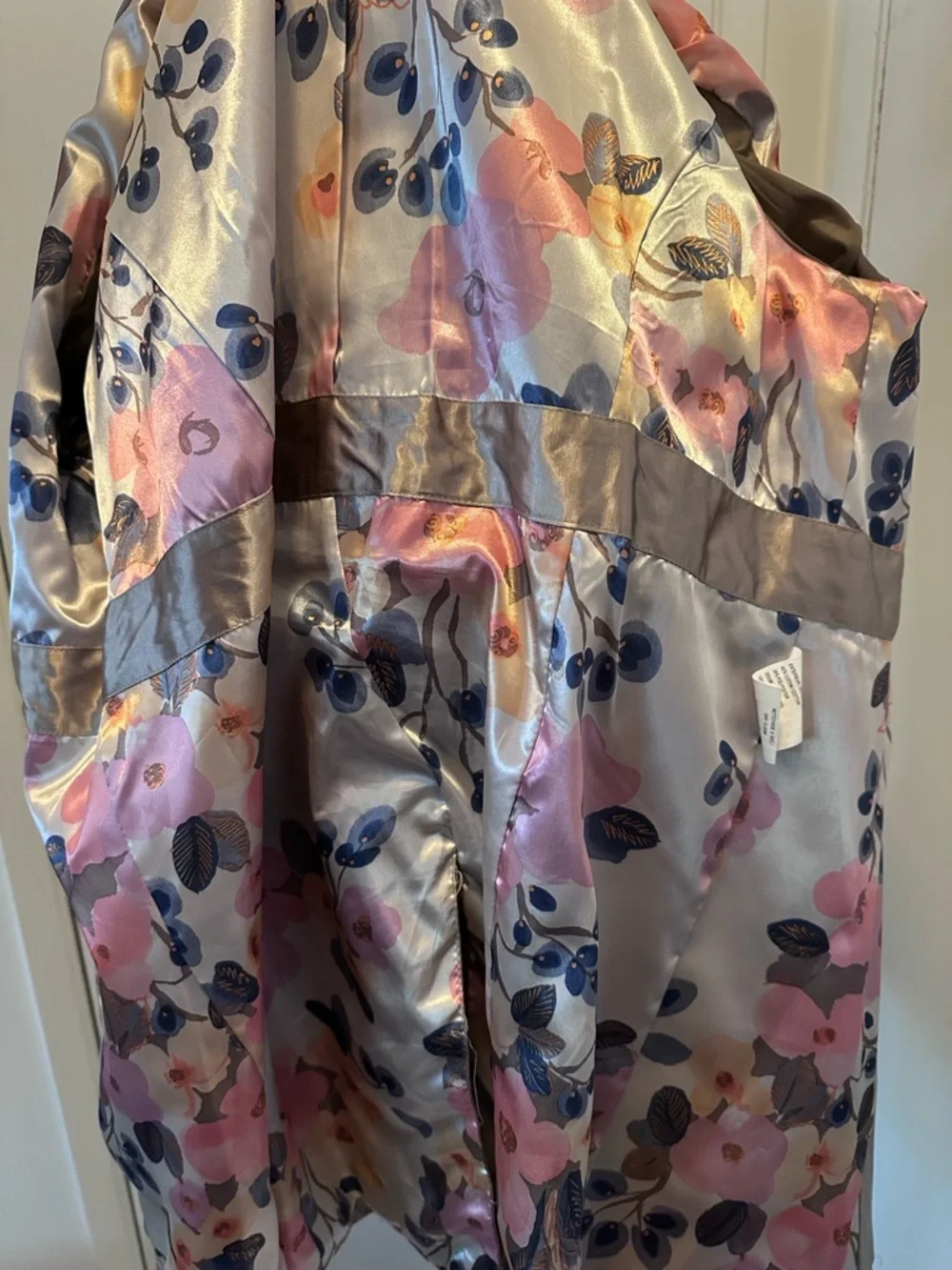 Metallic Gold Trench Coat with Belt - Picture 12 of 14